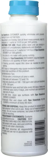 Vista 2 de Spa Essentials 32424000 Antiespumante para spas y jacuzzis, 1 pinta