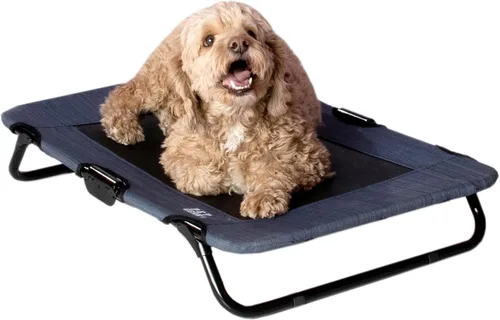 Vista 12 de Pet Gear Lifestyle - Cama elevada para mascotas, no requiere montaje, malla de refrigeración resistente a desgarros, interior y exterior, ligera
