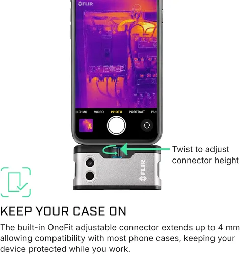 Vista 3 de FLIR One - Cámara de Imágenes térmicas para teléfonos inteligentes Android (USB-C), Super Resolución 240x180 (IR nativa 80x60)