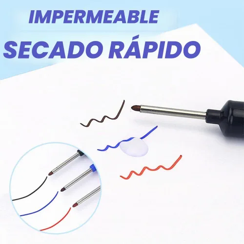 Vista 3 de hoehew Upgrade Rotuladores de agujero profundo con cabeza larga, rotuladores permanentes de punta larga de 20 mm de secado rápido y resistentes al