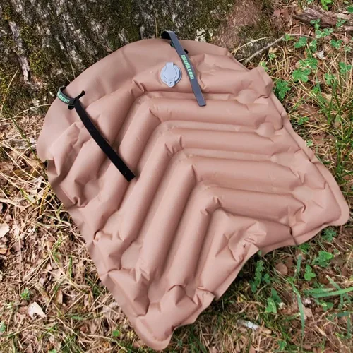 Vista 4 de Asiento de aire inflable, ligero, increíblemente cómodo, cojín de aire para exteriores, el mejor asiento de aire para campamento, asiento de estadio
