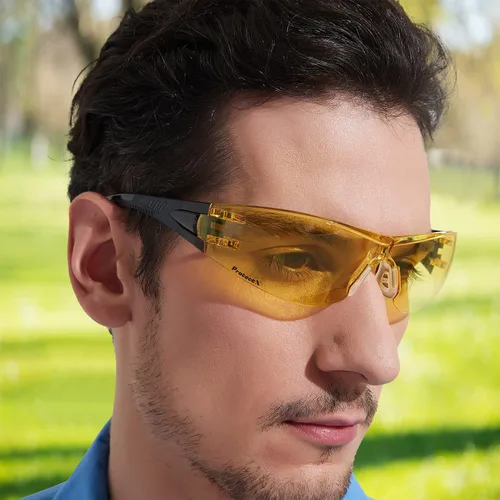 Vista 5 de ProtectX Safety Glasses for Men Women with Scratch Resistant Anti Fog Lenses ANSI Z87.1 Wrap Around Protective Eyewear
