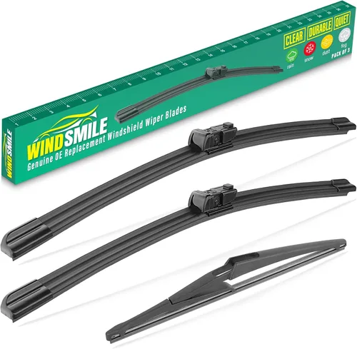 Vista 52 de 15" 15" 13" Juego de 3 limpiaparabrisas de repuesto para parabrisas para Jeep Wrangler 2007-2017 / Jeep Wrangler JK 2008-2018 limpiaparabrisas