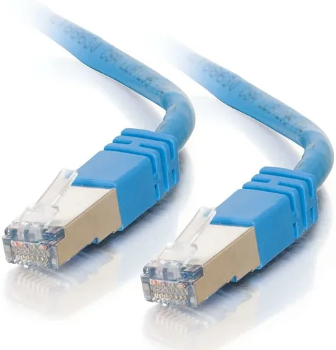 Vista 36 de C2G Legrand - Cable Ethernet Cat5e, cable de conexión Cat5e blindado sin enganches, cable de conexión de red azul, cable de conexión de red Ethernet