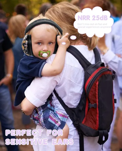 Vista 4 de PROHEAR 032 - Protección de oídos para niños, NRR 25dB, orejeras para niños, diadema ajustable, orejeras de seguridad para eventos deportivos