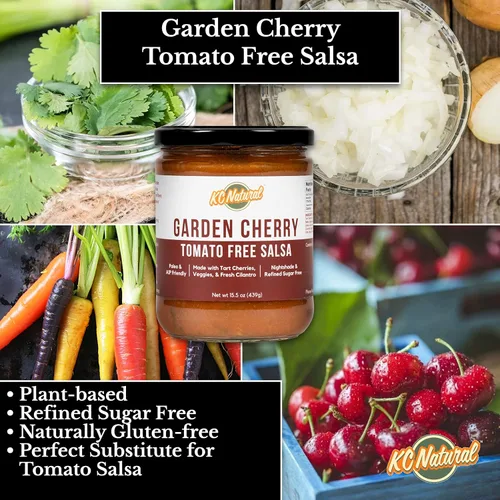 Vista 4 de KC Natural - Salsa sin tomate cherry de jardín - Sin sombreado - Apto para paleo y AIP - 15.5 oz