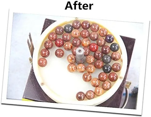 Vista 6 de Máquina pulidora automática de cuentas, máquina de pulir cuentas de madera, rectificadora de coronillas, torno pulidora de cuentas, amoladora