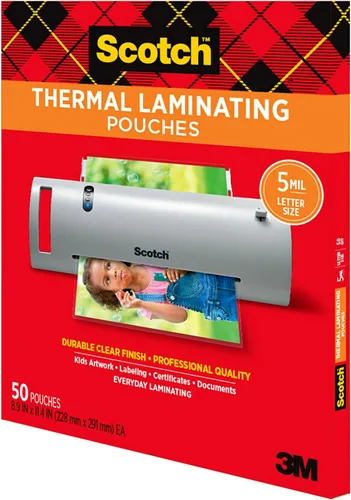 Vista 9 de Fundas térmicas de Scotch, de 5 mil, 8.9 x 11.4 pulgadas Paquete de 50