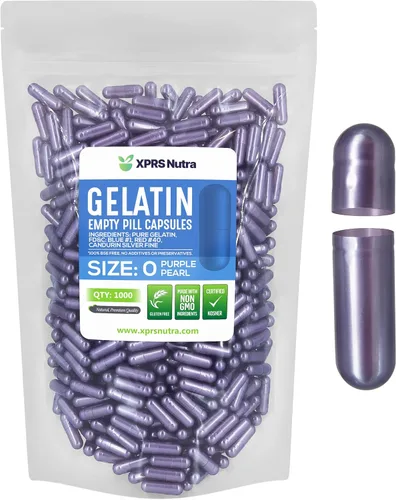 Vista 57 de XPRS Nutra Size 0 Empty Capsules - 100 Count Empty Gelatin Capsules - Pills DIY Capsule Filling - Pure Bovine Pill Gel Caps for Do-It-Yourself