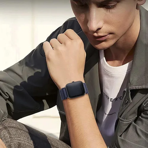 Vista 5 de Bolesi Paquete de 3 correas elásticas de nylon compatibles con Amazfit Bip 5/Bip 6/Balance 2/Balance/GTR 4/3 Pro/3/2/2e/47mm, correas de repuesto