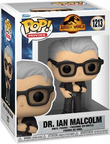 Vista 2 de POP Jurassic World Dominion - Figura de vinilo de Dr. Ian Malcolm Funko (con funda protectora de caja compatible), multicolor, 3.75 pulgadas