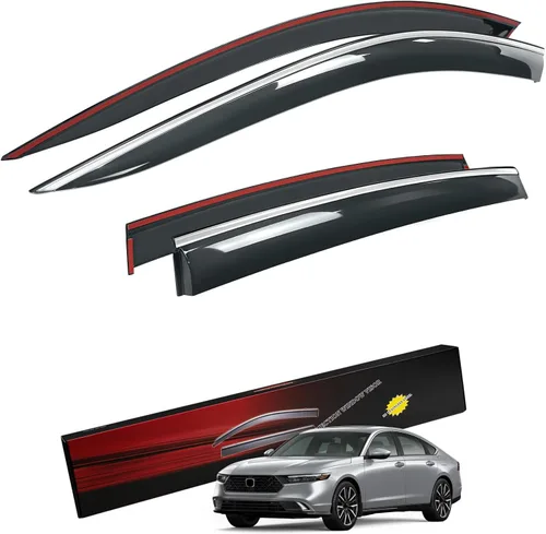 Vista 15 de Protectores de lluvia compatibles con Toyota 4Runner 2010-2023 2024, deflectores de ventana lateral, viseras de ventana, deflector de ventilación