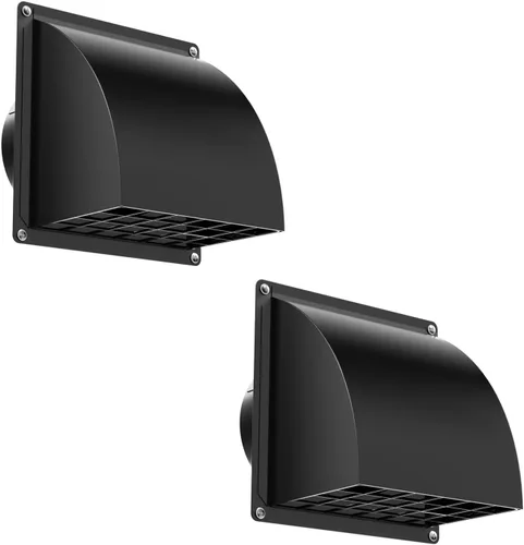 Vista 9 de HG Power - Cubierta de ventilación de secadora de 4 pulgadas en el exterior, cubierta de ventilación exterior de metal con pantalla extraíble