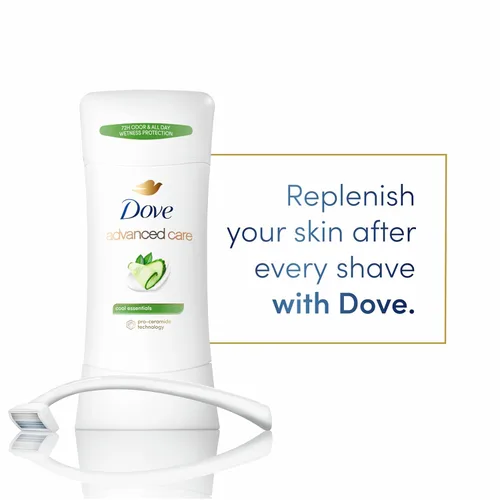Vista 3 de Dove Advanced Care - Desodorante antitranspirante Cool Essentials, paquete de 4 unidades y Revive Twin Pack con control de olores de 72 horas
