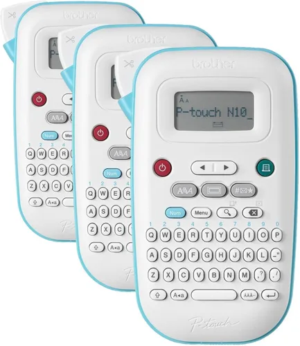 Brother P-Touch PT-N10 Máquina de Etiquetas de Mano Personal, Portátil que Imprime, Cintas de Etiquetas de Color Personalizadas P-Touch Btag de ~½"