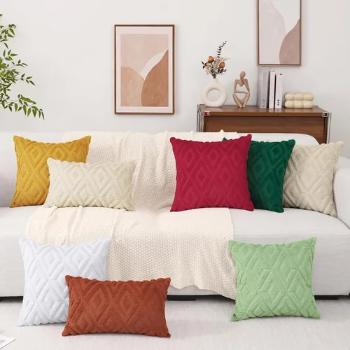 Vista 9 de Pallene Juego de 2 fundas de almohada de color beige de verano de 16 x 16 pulgadas, fundas decorativas de piel sintética suave para sofá, cama, sala