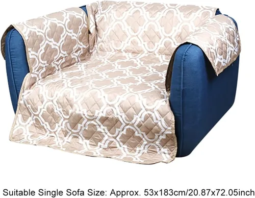 Vista 2 de Pet Sofa Cushion, Ultrasonic Impressing Polyester Pongee with Printed Design, Impermeable and Non Slip Single Sofa Protector 53x183cm, Multiple
