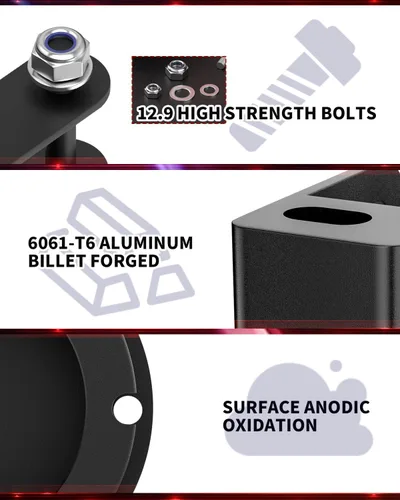 Vista 5 de FLYCLE Kit de nivelación delantera de 2 pulgadas para Ram 2500 4WD 2014-2023, Ram 3500 4WD 2013-2023, kits de elevación de nivelación de 2 pulgadas