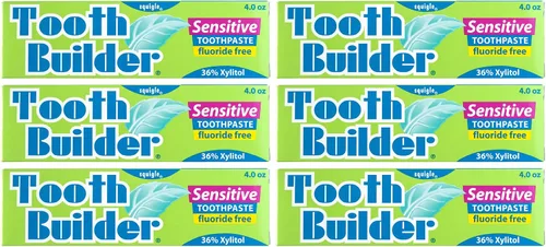 Vista 9 de Squigle Tooth Builder Pasta dental sin SLS (detiene la sensibilidad dental) Previene aftas, caries, dermatitis perioral, mal aliento, labios