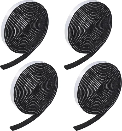 Vista 8 de Zonon 4 rollos de tiras de fieltro de 120 pulgadas con respaldo adhesivo, cintas de fieltro para muebles, rollos de tiras autoadhesivas de poliéster