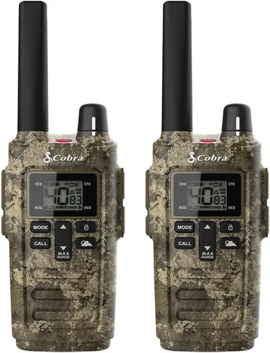 Vista 12 de Cobra RX180 Walkie Talkies (paquete de 2) – Radios bidireccionales compactas ligeras y fáciles de usar de largo alcance, 22 canales preestablecidos