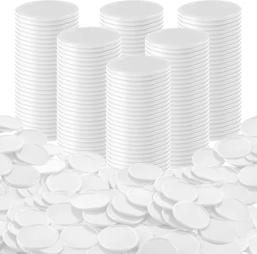 Vista 11 de Coopay Fichas de póquer de plástico de 1 1/2 pulgadas, contadores de aprendizaje, discos de conteo de fichas de bingo, marcadores para práctica