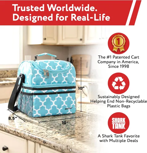 Vista 3 de dbest products - Nevera tipo lonchera y carrito inteligente ultra compacta, con aislamiento, para mujer y hombre, accesorios de campamento