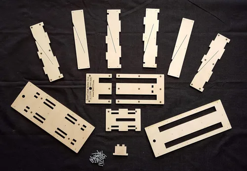 Vista 2 de Kit de caja de inglete para guitarras de caja de cigarros, corta juntas perfectas de bufanda a mano