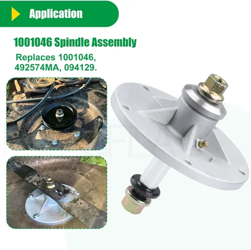 Vista 5 de 1001046 Conjunto de husillo previamente engrasado sustituye al conjunto de husillo 1001046, conjunto de husillo Murray 492574MA, 092574 92574 492574