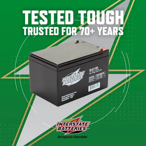 Vista 4 de Interstate Batteries Batería de 12V 12Ah (terminal F1) SLA AGM VRLA Recargable Reemplazo para APC, Sistemas de Respaldo UPS, Iluminación