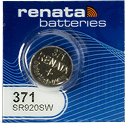Renata Reloj Batería 371 o SR920SW Swissness 1.5V 1 x 371 o SR 920 SW Plata