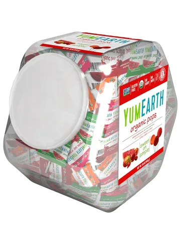 Vista 9 de YumEarth - Paquete variado de paletas orgánicas con sabor a frutas, con vitamina C, aptas para alérgicos, sin gluten, sin transgénicos, veganas, sin