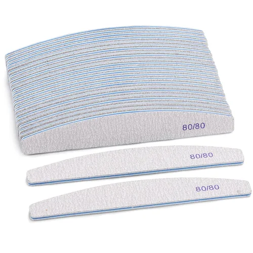 Vista 14 de BTYMS 10 piezas de limas de uñas de grano 100/180 - Tablas de esmeril de doble cara para uñas acrílicas, de gel y naturales