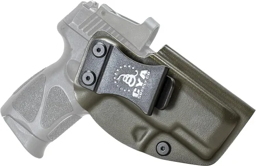 Vista 84 de CYA Supply Co. Funda para llevar armas dentro del cinturón, lista para ópticos (verde OD) IWB, para llevar armas ocultas, dentro de la cintura