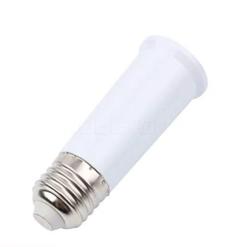 Vista 2 de Paquete de 6 adaptadores extensores de enchufe de luz E27 a E26 E27, convertidor de adaptador de base de bombilla E26 E27, adaptador de soporte
