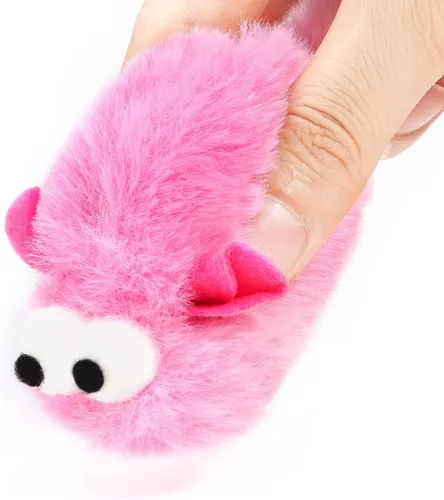 Vista 4 de CHIWAVA 4 paquetes de juguetes de peluche suave de 15 pulgadas de largo, ratones con sonido de campana Rustle, pequeño juguete interactivo
