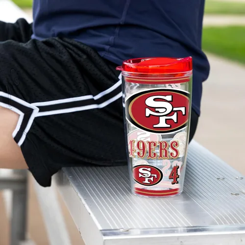 Vista 3 de Rico Industries NFL Football Vaso con aislamiento de pared doble Mayhem de 16 onzas, Tritan, con tapa