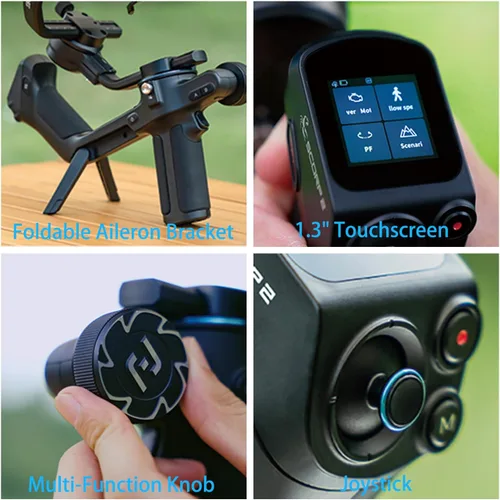 Vista 5 de FeiyuTech SCORP 2 Estabilizador de cardán para cámara DSLR y sin espejo, sensor de seguimiento integrado Al, estabilizador de cámara de 3 ejes