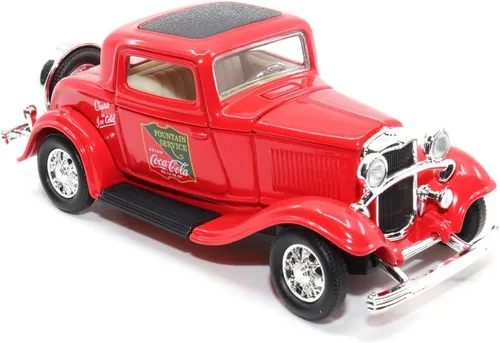 Vista 6 de Motor city classics Coca-Cola Diecast Collectible Servicio de fuente Ford Coupe 1932 Escala fundida a presión 1:43 Modelo 443030 Fundido a
