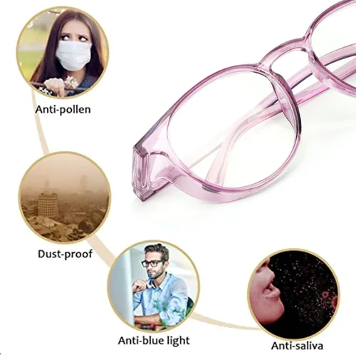 Vista 5 de Outray 2 Pack Blue Light Reading Glasses Bifocal Safety Glasses