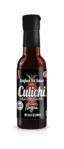Vista 2 de Salsa Culichi Negra/Salchicha de mariscos Cantidad de 4 botellas 6.4oz