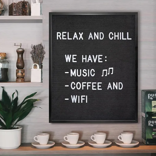 Vista 7 de Set de letras de plástico para tablero de 5 cm, solo letras para tablero de letras SIN TABLERO INCLUIDO, letras grandes de fieltro blanco, letras