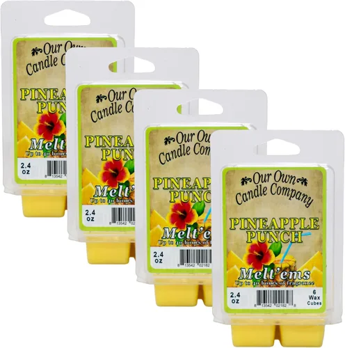 Vista 42 de Our Own Candle Company Premium Wax Melt, Grandma's Kitchen, 6 cubos, 2.4 oz (paquete de 4) Baked apple pie, cinnamon & vanilla; 2.4 oz & up to 40