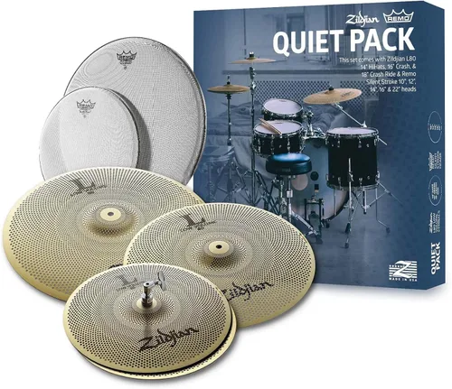 Vista 21 de Zildjian LV468 L80 Juego de platillos de bajo volumen con bolsa para platillo, baquetas y paño de pulido Austin Bazaar