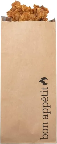 Vista 9 de Restaurantware Bag Tek - Bolsas de papel de aluminio de 6.5 x 4.1 pulgadas, 100 envoltorios para perros calientes de medio galón, papel de estraza