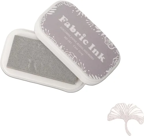 Vista 9 de Almohadillas de tinta para sellos de goma, almohadilla de sello para estampado de papel de madera y tela, almohadilla de tinta lavable de huellas