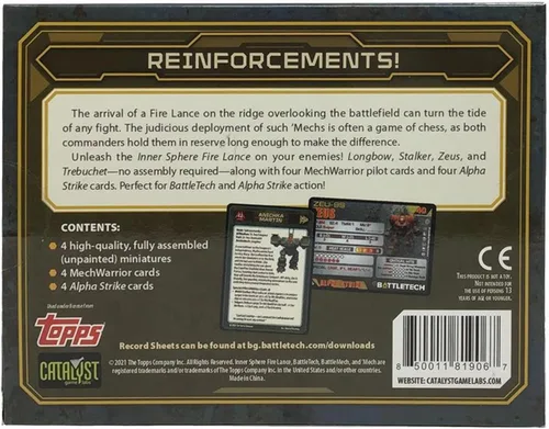 Vista 3 de Catalyst Game Labs BattleTech Mini Force Pack: Lanza de fuego de esfera interior, gris