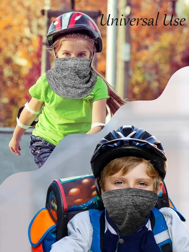Vista 6 de 4 polainas de cuello para niños, unisex, protección UV, pasamontañas para verano
