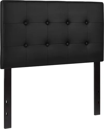 Vista 3 de Flash Furniture Bedford - Cabecero de cama doble tapizado con ribete de uñas en tela beige