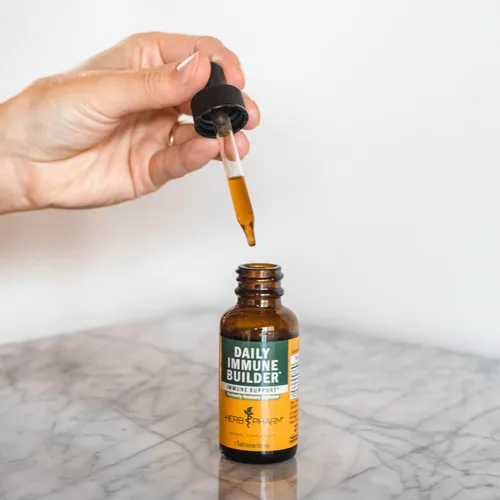 Vista 4 de Herb Pharm Daily Immune Builder - Defensa del sistema inmunológico a base de hierbas, 1 onza